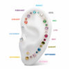 Birthstone Top June -24Kt Gold PVD Titanium - Image 2