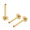Threadless Labret With 3mm Base -14Kt Yellow Gold