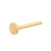Threadless Labret With 3mm Base -14Kt Yellow Gold - Image 2