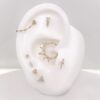 3 Bead Cluster -14kt Rose Gold - Image 4