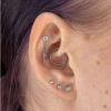 Clear Prong Set Zirconia Top -Titanium - Image 9