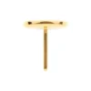 Flat Threadless Top -24Kt Gold PVD Titanium - Image 3