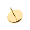 Flat Threadless Top -24Kt Gold PVD Titanium - Image 5