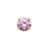 Birthstone Top October -24Kt Gold PVD Titanium