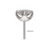 Clear Prong Set Zirconia Top -Titanium - Image 3