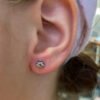 Clear Zirconia 4-Cluster Paw Top -Titanium - Image 2