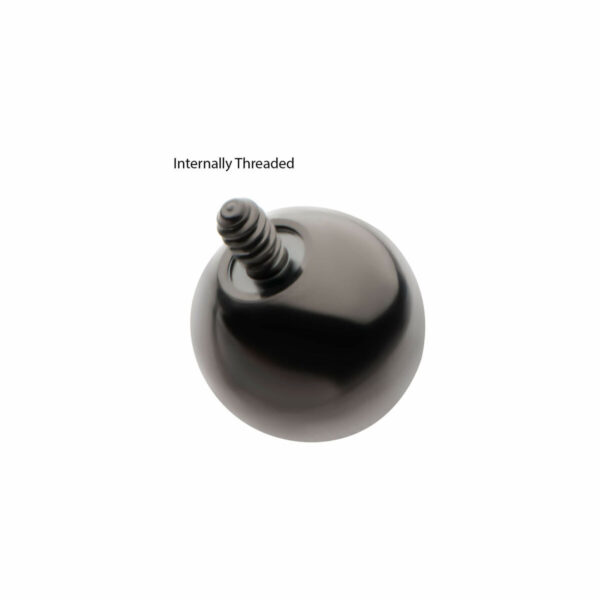 Internally Threaded Ball Top -Black PVD Titanium - Image 4