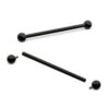 Internally Threaded Barbell -Black PVD Titanium - Image 3