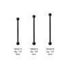 Internally Threaded Barbell -Black PVD Titanium - Image 5