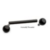 Internally Threaded Barbell -Black PVD Titanium - Image 6