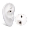 Internally Threaded Curved Barbell -Black PVD Titanium - Image 2