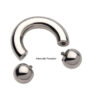 Internally Threaded Circular Barbell -Titanium - Image 6