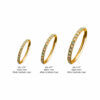 Piercing Ring With CNC Set White Opal -24Kt Gold PVD Titanium - Image 4