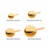 Threadless Ball Top -24Kt Gold PVD Titanium - Image 3