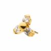 Zirconia Trinity Top -24Kt Gold PVD Titanium - Image 2