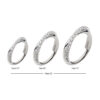 Piercing Ring With Zirconia Crisscross -Titanium - Image 5