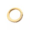 Oval Shape Clicker With Clear Zirconia -24Kt Gold PVD Titanium - Image 4