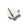 Clear Zirconia 4-Cluster Paw Top -Titanium - Image 5
