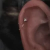 Trillion Swarovski -14Kt Rose Gold - Image 2