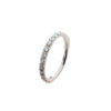 Earring With CNC Set Clear Zirconia -Titanium