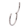 Piercing Ring With Pyramid Design -Titanium - Image 2