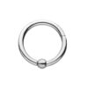 Piercing Ring With Ball -Titanium