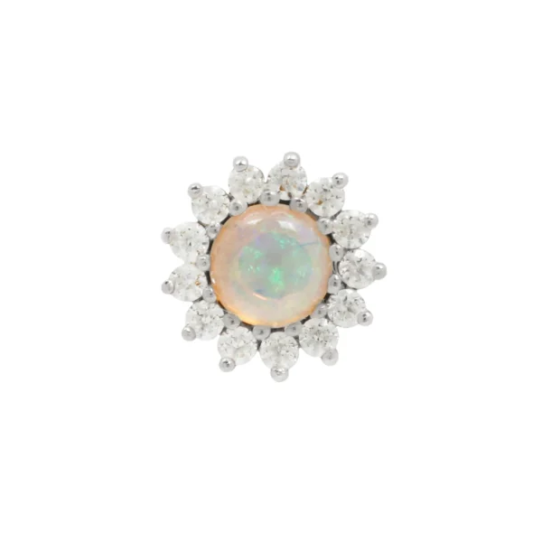 Delphine Opal -14Kt White Gold