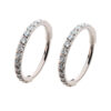Earrings With CNC Set Clear Zirconia -Titanium - Image 3