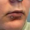 Clear Prong Set Zirconia Top -Titanium - Image 8