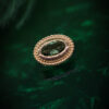BVLA - Oval Millgrain Bezel