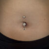 Paradise Shimmer Navel Curve -Titanium - Image 2