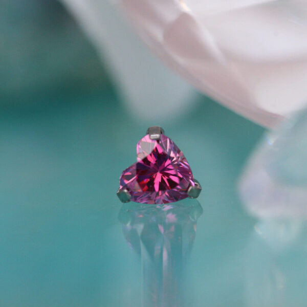 Neometal Heart Rubellite Top
